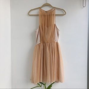 Ballerina tulle dress with silver sparkle